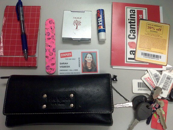 coach purse contents coach bag contents