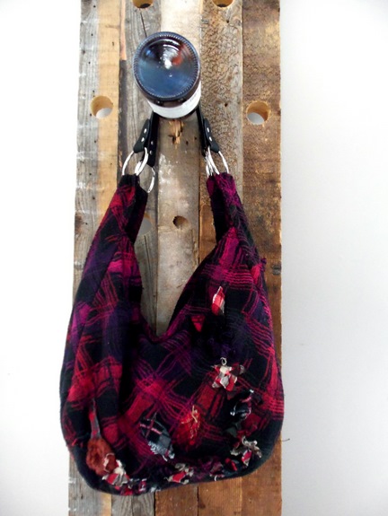 purse flannel purse