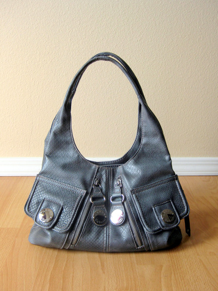 grey purse purse