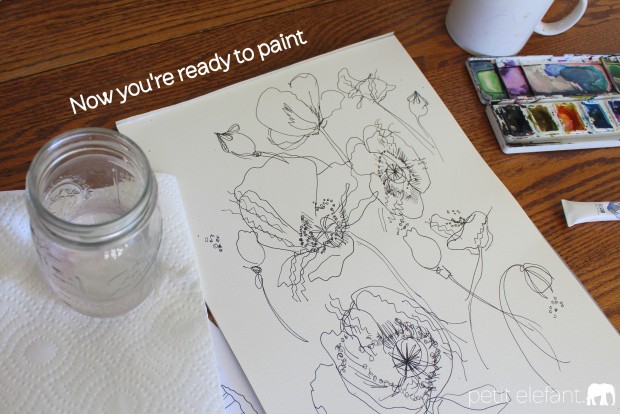 diy watercolor flowers