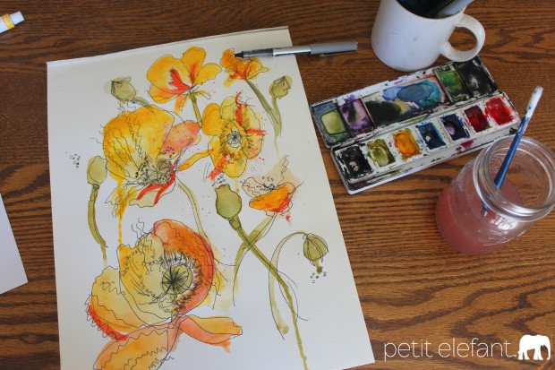 diy watercolor flowers