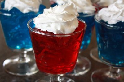 whip cream and jell-o