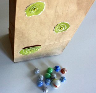 brown paper gift bag