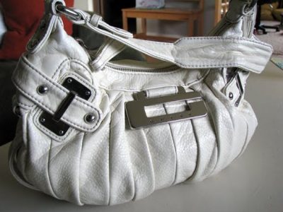 white purse