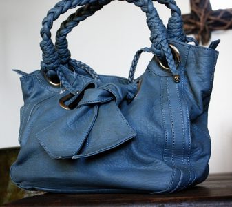 blue purse