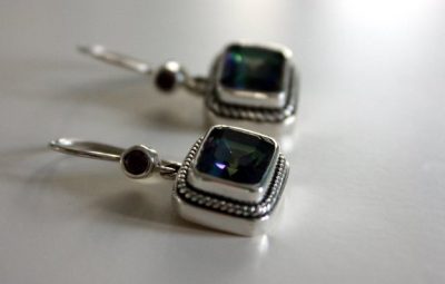 gem stone earrings