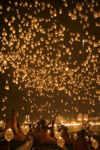 floating lanterns