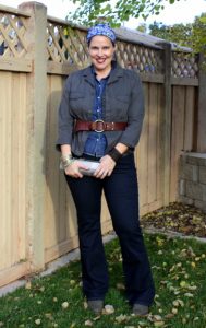what I wore Wednesday head scarf