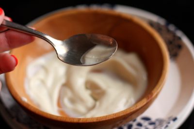 DIY yogurt facial