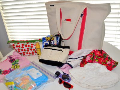 what's in your purse series pool bag