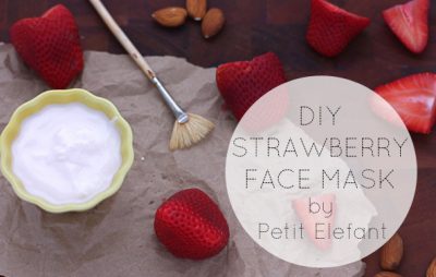 DIY strawberry face mask