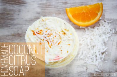 homemade citrus coconut soap diy