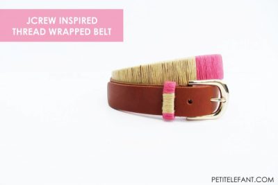 how to make a thread wrapped belt