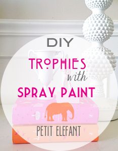 DIY trophy with spray paint