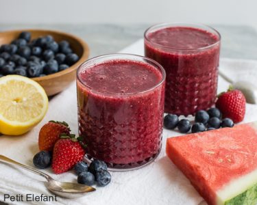 Fruit Slush with Melon and Berries