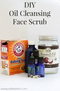 DIY oil cleansing face scrub