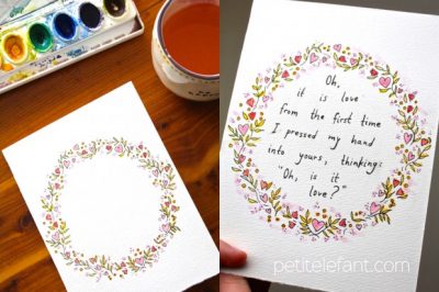 homemade watercolor cardss