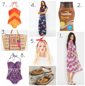 beach getaway packing