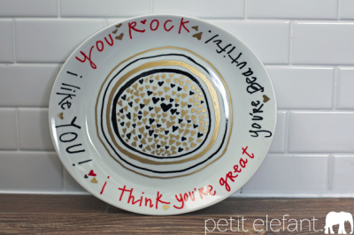 DIY Sharpie Dinnerware