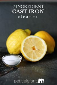 2 ingredient cast iron cleaner how to