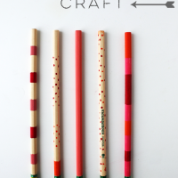 Plain Painted Pencils Craft