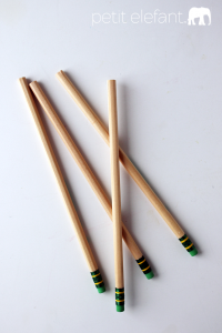 painting plain pencils