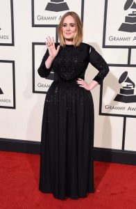 adele red carpet grammys 2016