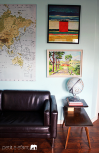 midcentury modern end table