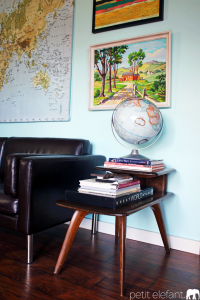 mid-century modern end table