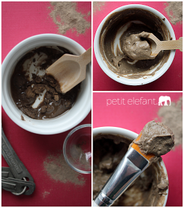 DIY red clay mask