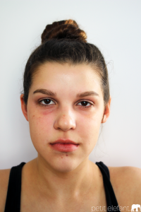 washed face