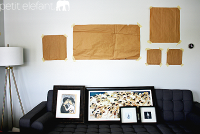 my fvorite trick for hanging art on your walls