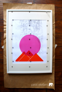 trick for hanging pictures